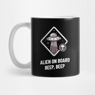 alien on board beep beep Mug